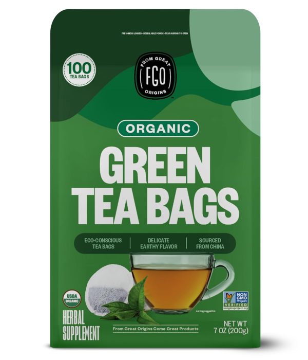 FGO Organic Green Tea Bags